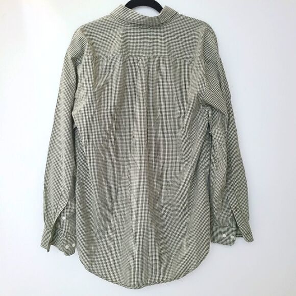 Tommy Hilfiger Green Check Button Down Sz L - Picture 2 of 11